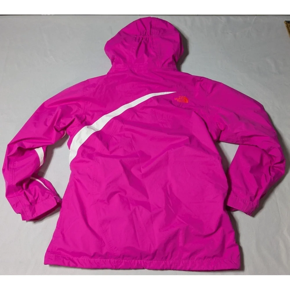 THE NORTH FACE HYVENT 3-in-1 Girls XL (18) Purple Orange‎ Full Zip Hooded Jacket